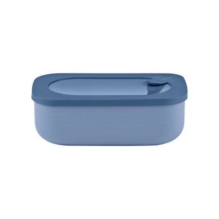 lunch box rettangolare con contenitore blu zaffiro